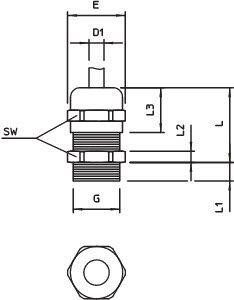  Ввод кабельный Dкаб. 7-14 (Dмонтаж. отв. 26.7) IP68 V-TEC PG16 MS OBO 2085658 