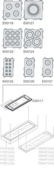  Сальник 68х68 1хM32/M40/M50 (уп.10шт) ABB EV0121 