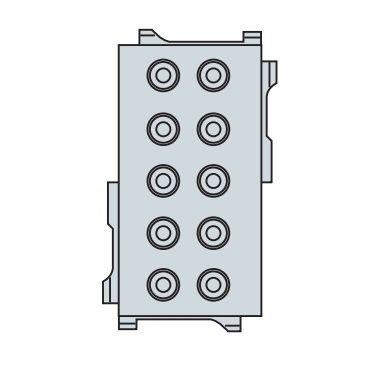  Сальник 34х68 2х(d8-17) (уп.10шт) ABB EV0125 
