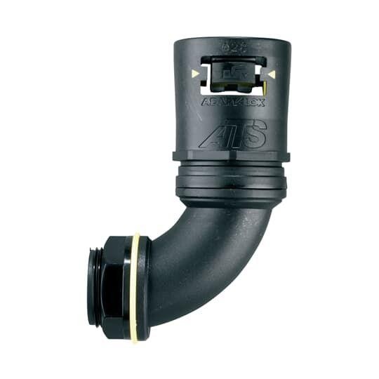  Фитинг Adaptalok ATS AT C90 d16мм M16 AT16/M16/C90/GRY 90град. нейлон/эластомер сер./желт. (уп.10шт) ABB 7TCA296170R0115 
