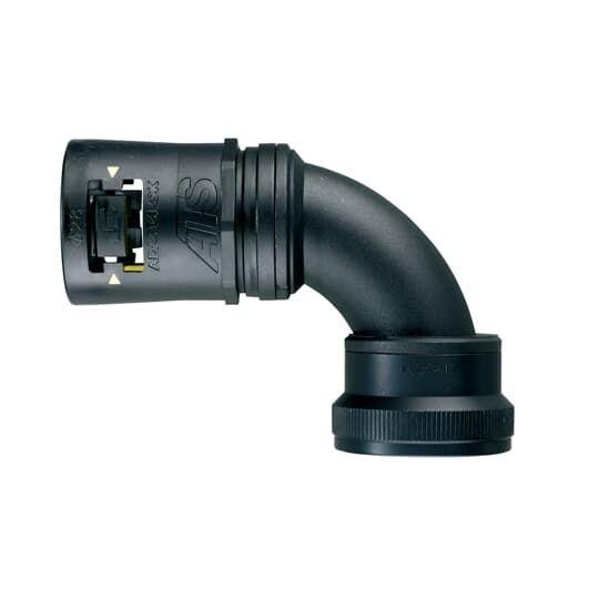  Фитинг AT 90град. пласт.+алюм. d21 U094 черн. (уп.10шт) ABB 7TCA296170R0321 