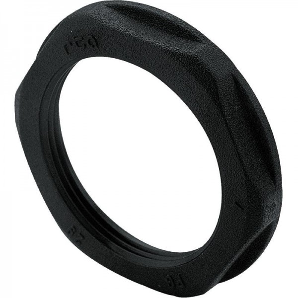  Гайка пластмассовая ISO 40 RAL 9011 Leg 386676 