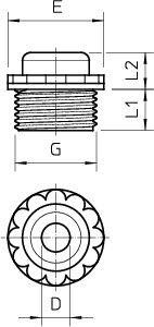  Ниппель 90 M20 OF OBO 2032015 