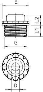  Ниппель 90 M25 GE OBO 2032384 
