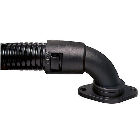  Фитинг AL 90град. поворот. с фланцем пласт. d13 черн. (уп.10шт) ABB 7TCA296000R0181 