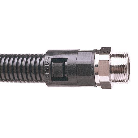  Фитинг Adaptalok AL прямой d10мм M16 AL10/M16/SA/BL нейлон/никелированная латунь черн. (уп.10шт) ABB 7TCA296000R2669 
