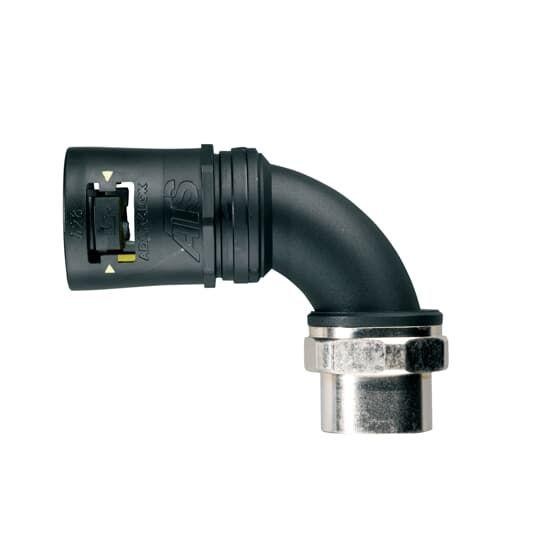  Фитинг AT 90град. пласт.+метал d16 M16 черн./желт. (уп.10шт) ABB 7TCA296170R0122 