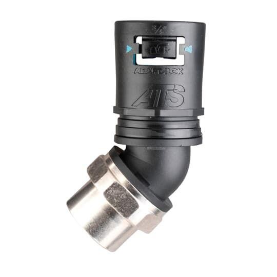  Фитинг Adaptalok ATS AT SF45 d21мм M20 AT21/M20/SF45/BLB 45град. нейлон/никелированная латунь/эластомер черн./голуб. (уп.10шт) ABB 7TCA296170R0280 