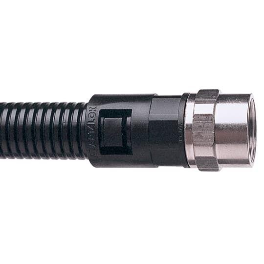  Фитинг AL прямой поворот. пласт.+метал d34 PG29 черн. (уп.10шт) ABB 7TCA296000R1029 