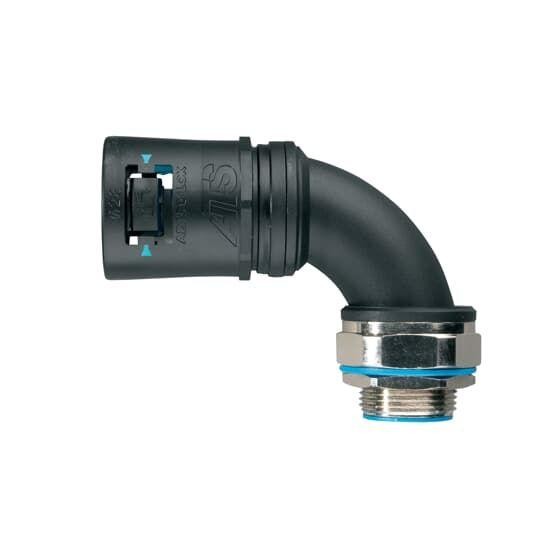  Фитинг Adaptalok ATS AT CS90 d42мм M40 AT42/M40/CS90/BLB 90град. нейлон/никелированная латунь/эластомер черн./голуб. (уп.2шт.) ABB 7TCA296170R0631 