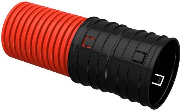  Труба гофрированная двустенная ПНД d160мм SN7 красн. (уп.50м) ИЭК CTG12-160-K04-050-R 