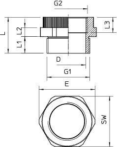  Адаптер 107 ADA PG16-M20 OBO 2031469 