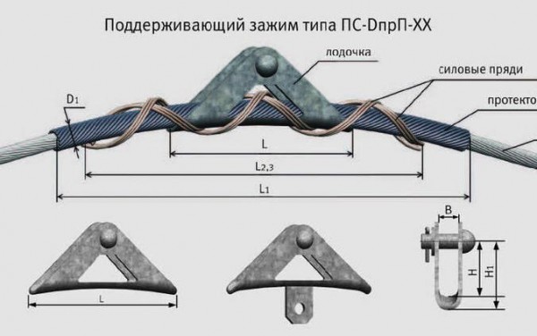  Зажим поддерживающий ПС-11 ОП-01 (ЛТ-18) ЭССП ЦБ-00004951 
