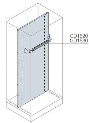  DIN-рейка с кронштейнами 36DIN-мод. L=800мм ABB GD1530 
