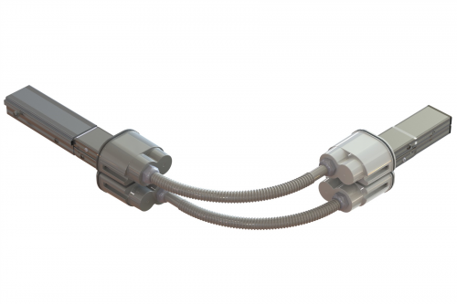  Поворот гибкий шинопровода Cu 6P+6P 40А DKC LTC40MFLXJAA000 