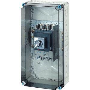  Корпус пластиковый Mi 300х600х262 с силовым авт. выкл. IP65 сер. с прозр. крышкой Mi 7434 HENSEL 20001188 