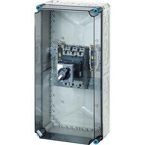  Корпус пластиковый Mi 300х600х262 с силовым авт. выкл. IP65 сер. с прозр. крышкой Mi 7431 HENSEL 20001186 