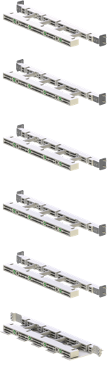  Шинодержатель верт. DBB 2000А для XR Н8 ABB PVH20VM6 
