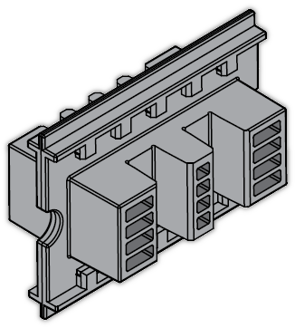  Держатель шины медной L=75мм (уп.24шт) ABB 1STQ007427A0000 