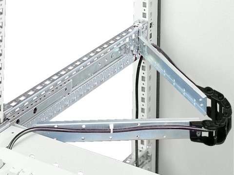  Держатель кабеля DK с защитой от изгиба для глубины 600мм Rittal 7163560 