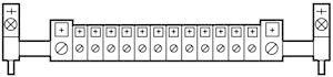  Блок N клеммный N43RS18 EATON 067735 