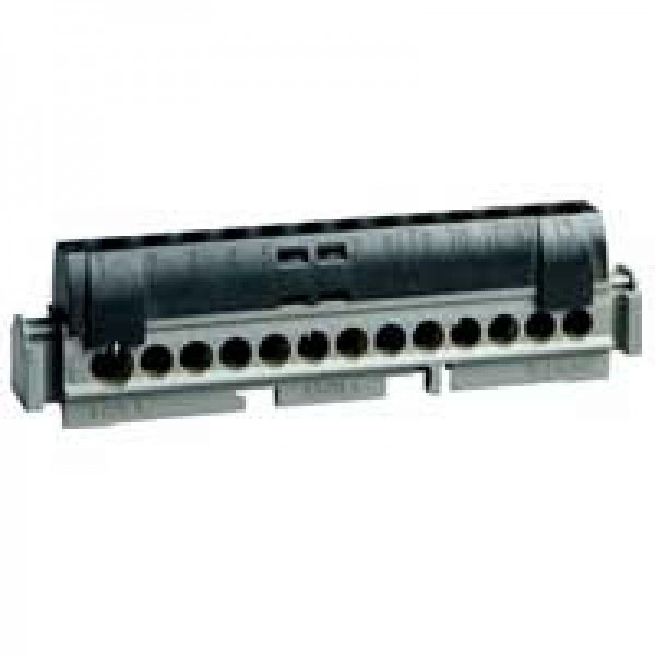  Колодка клеммная 1х6-25+12х1.5-16кв.мм черн. Leg 004854 
