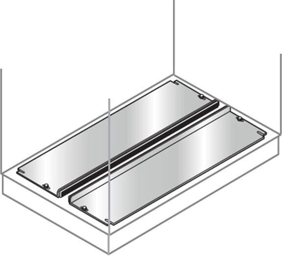 Панель нижняя скользящая нерж. 800х600мм ABB EF8060X 