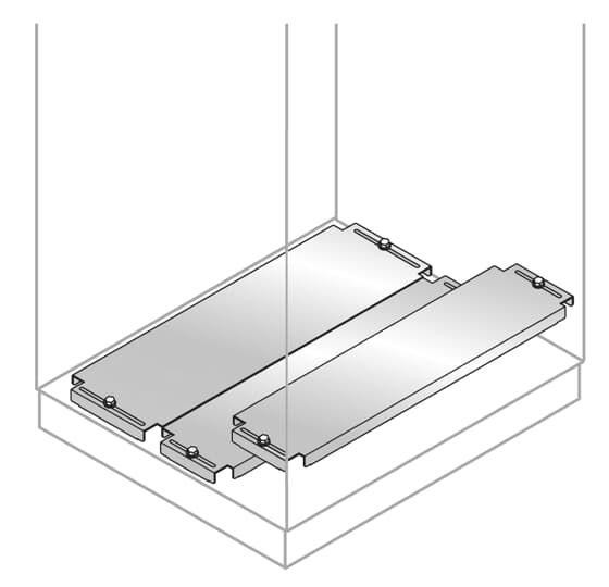  Панель нижняя скользящая нерж. 600х600мм ABB EF6061X 
