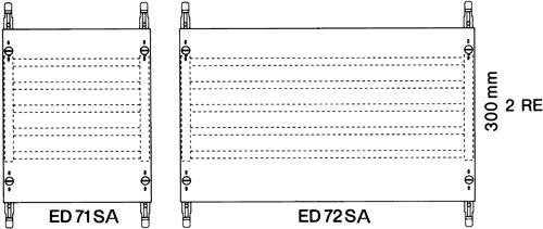  Модуль с шинной системой 2ряда/2 рейки ABB ED72SA 