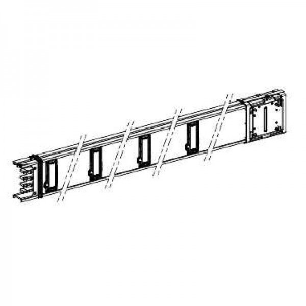  Секция прямая 250А 2м SchE KSA250ED4208 