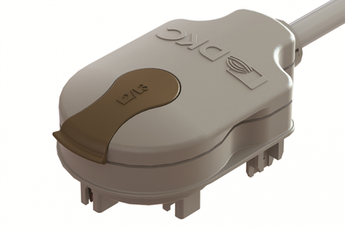 Блок отводной с кабелем 800мм (H05Z1Z1F) L2/L3 2P 10А DKC LTN70APP04AA000 