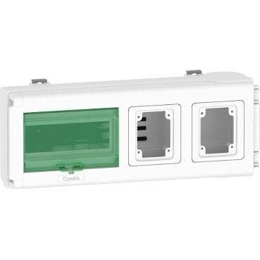  Коробка ответвительная 32А с 2-мя сил. розетками SchE KNB32CP11F 