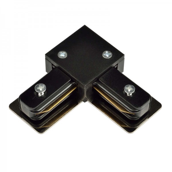  Соединитель для 2-х шинопроводов UBX-Q121 K21 BLACK 1 POLYBAG L-образный. 1ф. черн. Volpe UL-00001280 