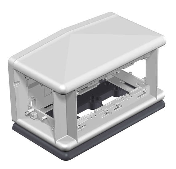  Бокс напольный Telitank 225х125х125мм полиамид T4L00C7035 свет.сер. OBO 7408304 