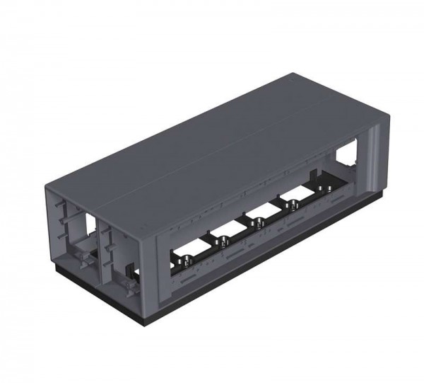  Бокс напольный Telitank 375х154х109мм T12L 00C 9011 полиамид черн. OBO 7408100 