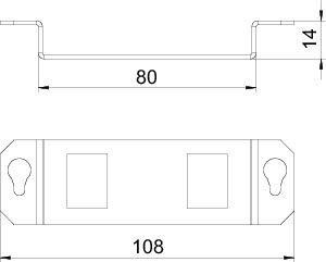  Пластина монтажная для лючка GE2F тип A MTGE2F 2A сталь OBO 7407841 