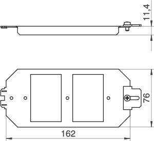  Рамка монтажная теле/ком. MTU 2 OBO 7407836 