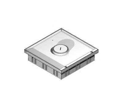  Лючок для напол. коробки квадр. с крышкой под плитку IP53 "V" KDVWD12.257 