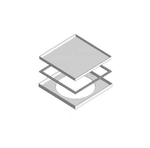  Лючок для напол. коробки квадр. под плитку IP55 "V" ITKV23.257 