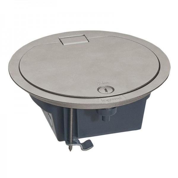  Коробка напольная круглая IP66 с откидной крышкой 4мод. нерж. сталь Leg 088064 