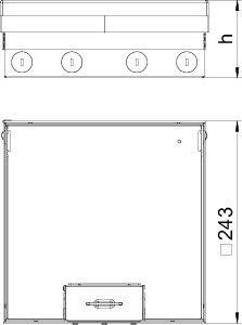  Лючок UDHOME9 2V I14 латунь OBO 7427328 
