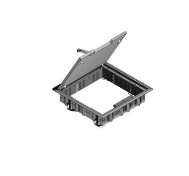  Лючок для напол. коробки квадр. IP30 (уп.6шт) "V" KDV 5х257 RAL 9011 