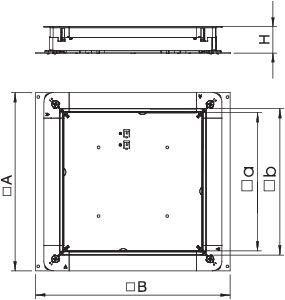  Основание монтажное для скрыт. установки оцинк. UZD 250-3 OBO 7410030 