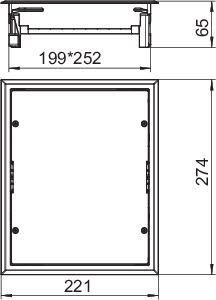  Лючок ревизионный UZES6-2 U10T 1019 полиамид беж. OBO 7406751 
