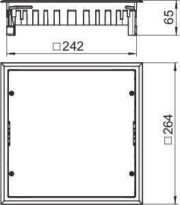  Лючок ревизионный полиамид ZES9-2 U10T 7011 сер. OBO 7406672 