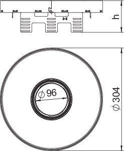  Рамка кассетная RKFRN2 ном. размер UZD3 R9 d305мм VS25 сталь OBO 7409452 