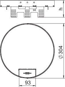  Рамка кассетная RKSRN2UZD3MS20 ном. размер R9 d305мм OBO 7409308 
