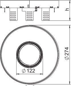  Рамка кассетная RKFRN2 ном. размер UZD3 R7 d275мм VS20 сталь OBO 7409446 