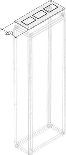  Панель верхняя для фланцев TZ 1000х200 PTBT1028 ABB 1STQ002396B0000 