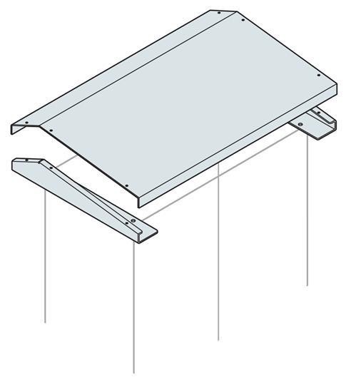 Крыша антидождевая для шкафов АМ2 1200х500мм ABB TP1250K 